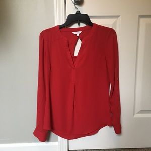 Red blouse